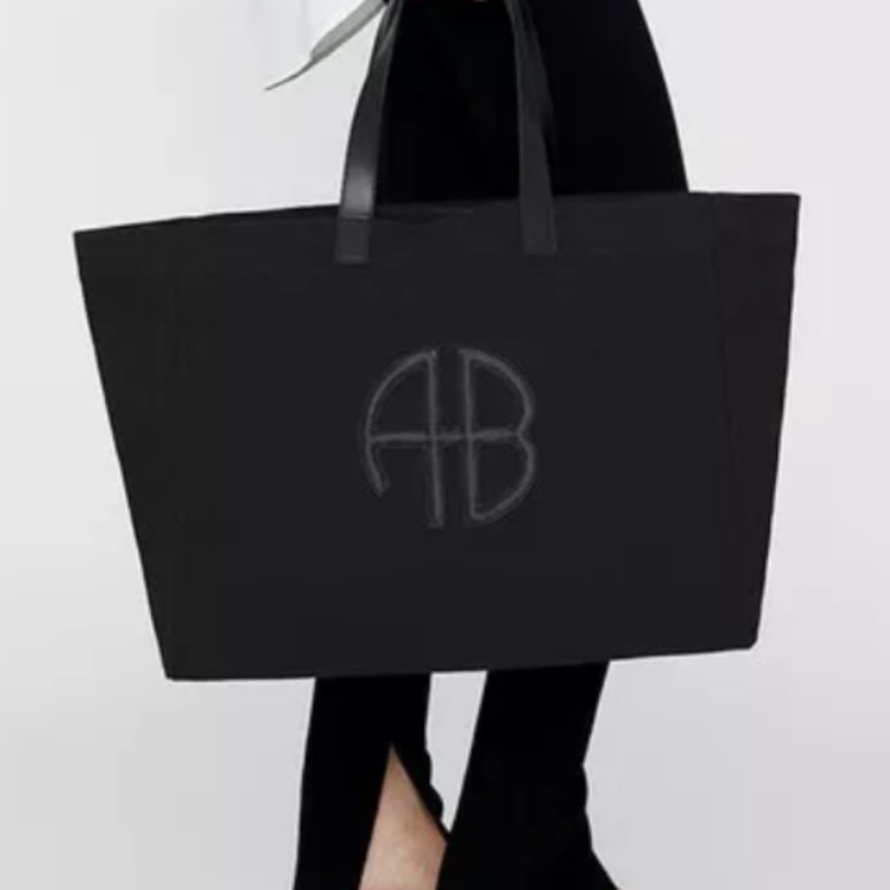 Anine Bing Canvas Rio Tote in Black (One Size)